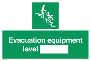 Evacuation equipment level